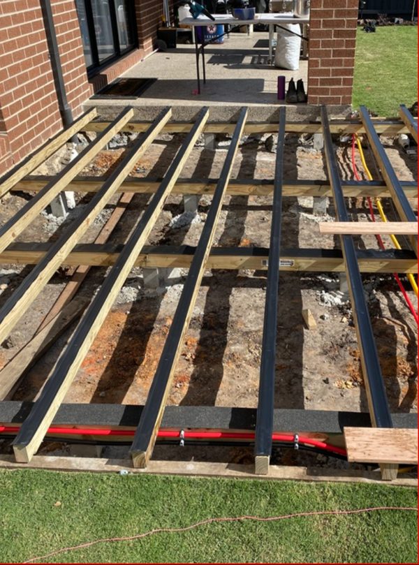 image of a partialy constructed deck